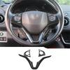 For Honda HRV HR-V Vezel 2014 -  ABS Carbon Fiber Car Central Control Steering Wheel Cover Trim Frame Interior Accessories