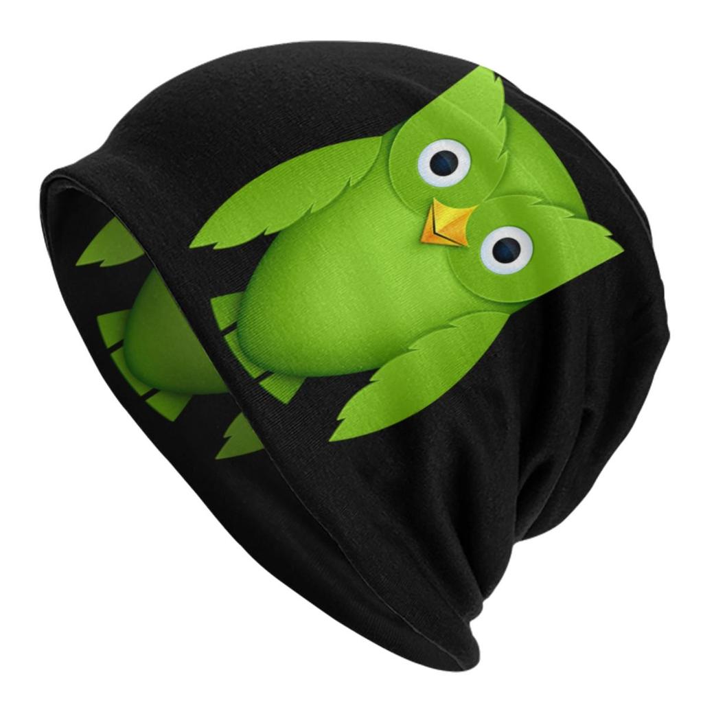 Duolingos Skullies Beanies Caps Unisex Women Unisex Streetwear Winter Warm Knit Hat Adult Bonnet Hats