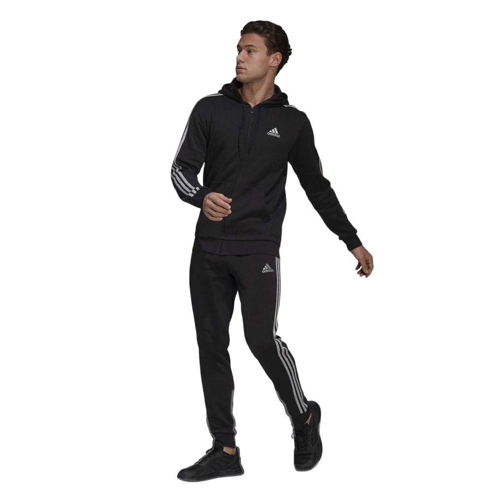 adidas Mens 3 Stripes Fleece Tracksuit