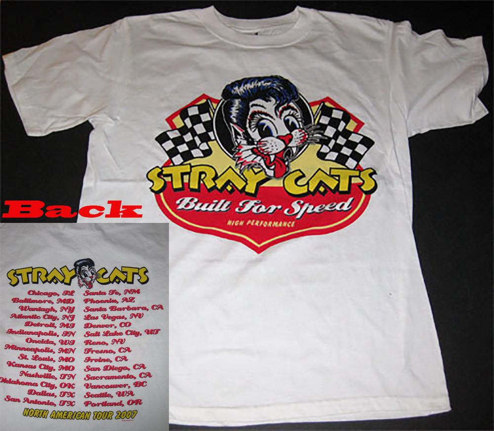 

Stray Cats Built For Speed 2007 Tour Black Size S to 4XL T-Shirt Unisex T-Shirt XL