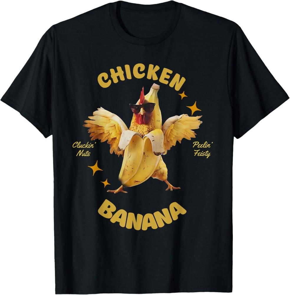 Funny Chicken Banana Men Women Teens Kids Dance T-Shirt Unisex T-Shirt S
