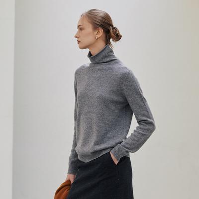 Hiikeu Wool 100 Whole Garment Knit_Melange Gray