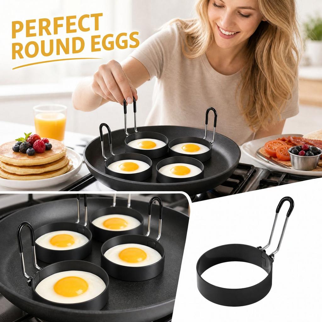 Round Egg Frying for Perfect Egg - Kitchen Cooking Tool