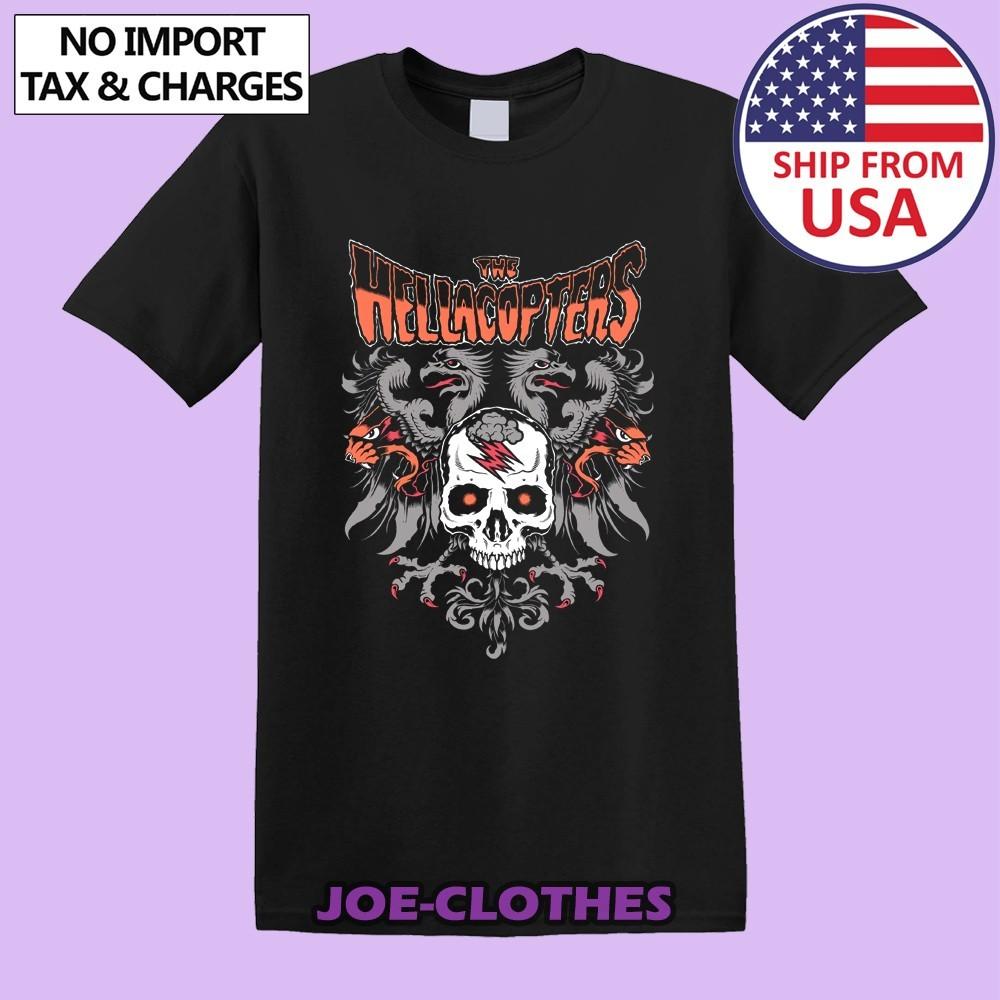 The Hellacopters Skull Men s Black Size S-5XL S разноцветный