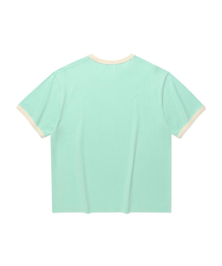 WACKY WILLY Kiki Ringer Short Sleeve T-Shirt Mint