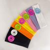 Colorful Elastic Hairband Vintage Style Polka Dot Headband High Quality Button Hairband