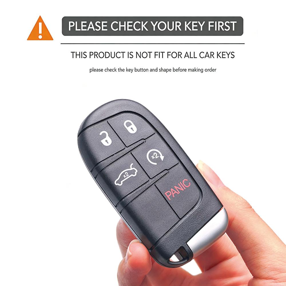 Silikon Araba Anahtarı Kılıfı Jeep Grand Cherokee Compass Dodge Charger Chrysler 200 300 300C Anahtarlık Otomobil Parçaları İçin Koruyun