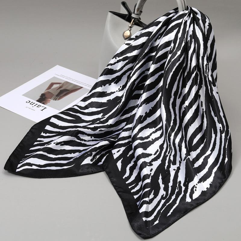 90 Square Scarves, Silk Scarves, Women's New Spring and Summer High-end Sense Versatile, Thin Scarves, Shawls Outside