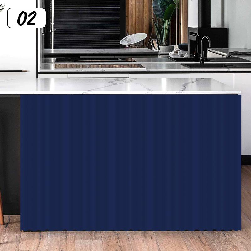 Ensfarvet skapgardin Kjøkkenhyllegardiner Dekorative skapdørgardiner Vindusgardin Skapdørbeskyttelse Hjemmedekor