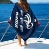 1PC Custom Name Beach Towel France Football Crest Beach Towel, Suitable for Camping, Travel, Beach Accessories, Super Absorbent, Family Gift