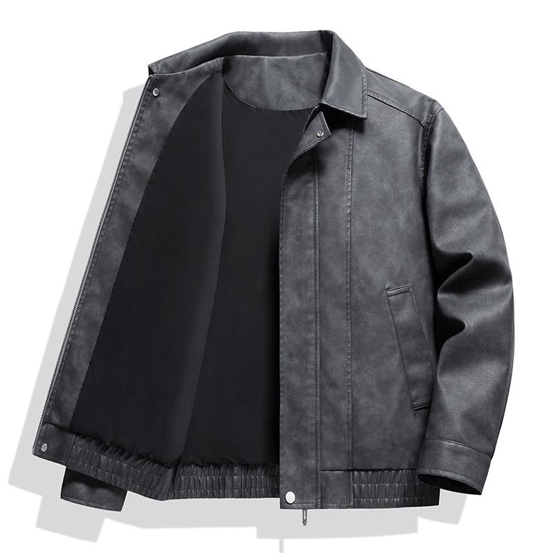 2025 Men's Retro Suede Velvet Jacket - Trendy American Lapel Style for Autumn