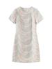 Summer Style Women's Slimming Dress - High-Quality Organza with Sparrow Feather Embroidery