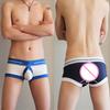 Sexy Boxershorts Jockstrap G-String Rückenausschnitt Loch Unterwäsche String für Männer Alltagskleidung