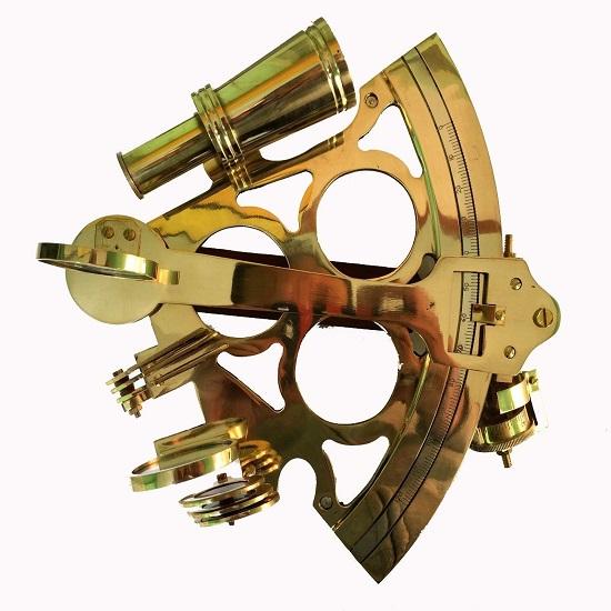 Metal Brass Nautical Sextant