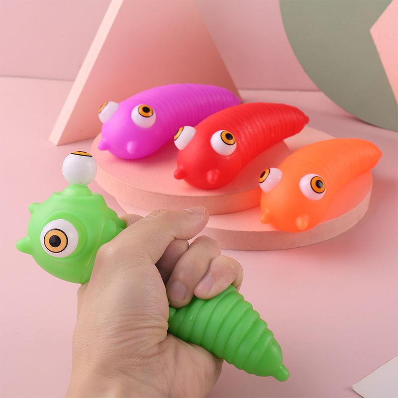 Soft Toy Animal Cute Anti-Stress Ball Tricky Caterpillar Vent Doll Toys Abraact Soft Sticky Squishi Stress Relief Funny Gift J87