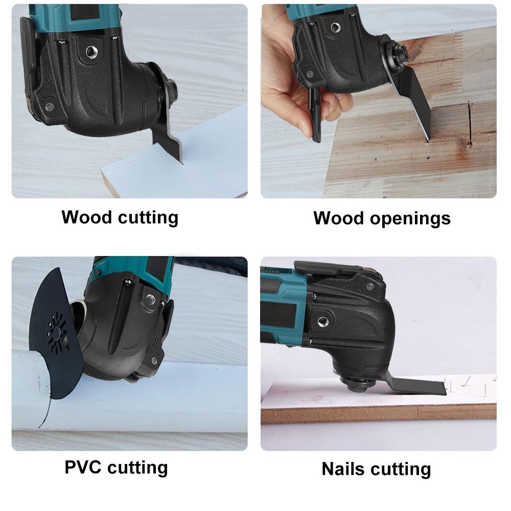 88VF 1600W Cordless Oscillating Multitools Electric Renovator Electric Trimmer Saw Woodworking Power Tools with 2 Battery