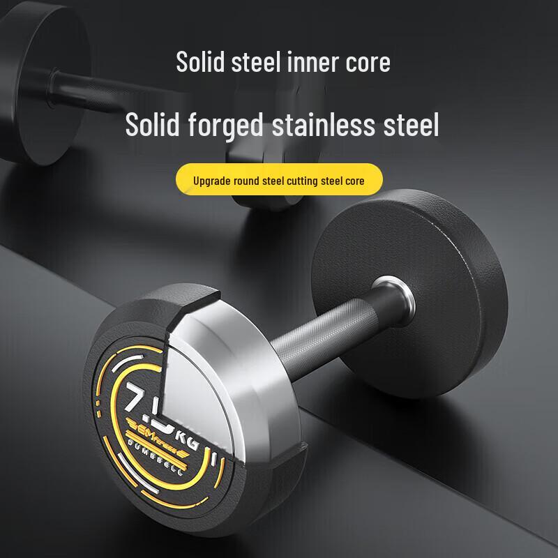 Yimai 140KG Fixed Steel Dumbbell Set with Rack