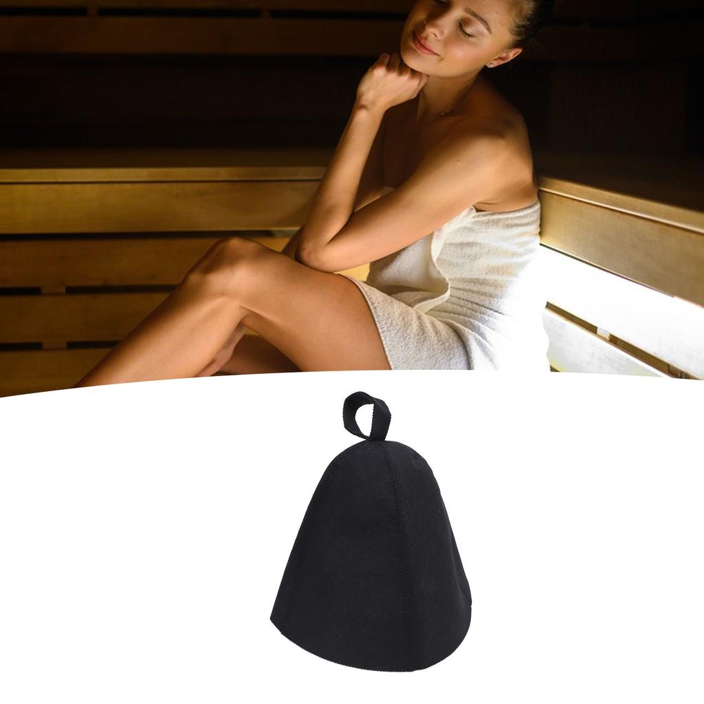 2pcs Men Sauna Hat Thick Absorbent Heat Insulating Breathable Sauna Steam Bath Accessories