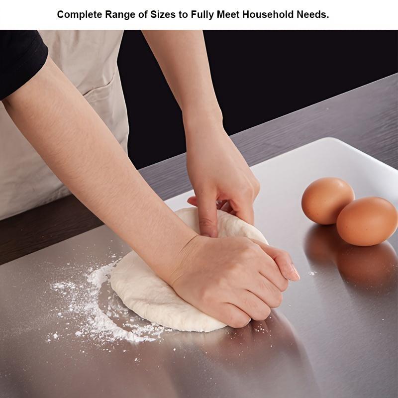 3pcs Premium Stainless Steel Cutting Board Set - Durable, Easy To Clean, Rust-Resistant, BPA-Free, Space-Saving Kitchen Ready for Food Preparation