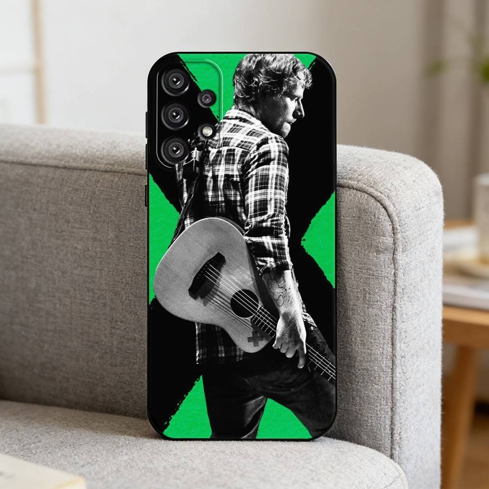 S-Singer E-Ed Sheeran Phone Case For Samsung S25,S24,S21,S22,S23,S30,Ultra,S20,Plus,Fe,Note,10,9,5G Black Cover