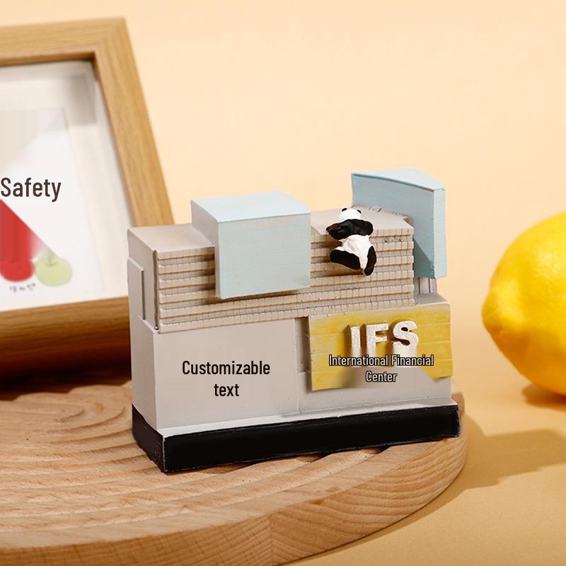 Chengdu 3D Świecący Magnes na Lodówkę z Żywicy - Zabytki Miejskie Pamiątka Turystyczna Prezent