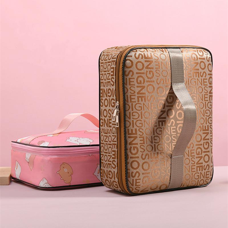 High Capacity Portable Thermal Lunch Bag Waterproof Oxford Cloth Picnic Insulated Bento Box Cooler Bags Food Storage Container