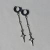 Jun'an Gothic Punk Minimalist Silver Star Earrings