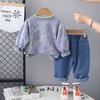 Kinder Freizeit Langarm Set, Bequeme Alltagsoutfits