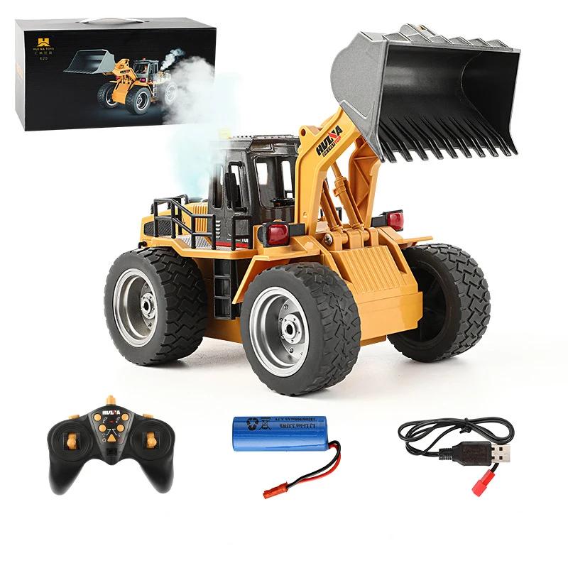 HUINA 1560 1/18 Rc Dozer Alaşım Traktör Modeli 2.4G RC Paletli Radyo Kontrollü Araba Kamyon Mühendislik Aracı Erkek Oyuncakları Hediyeler