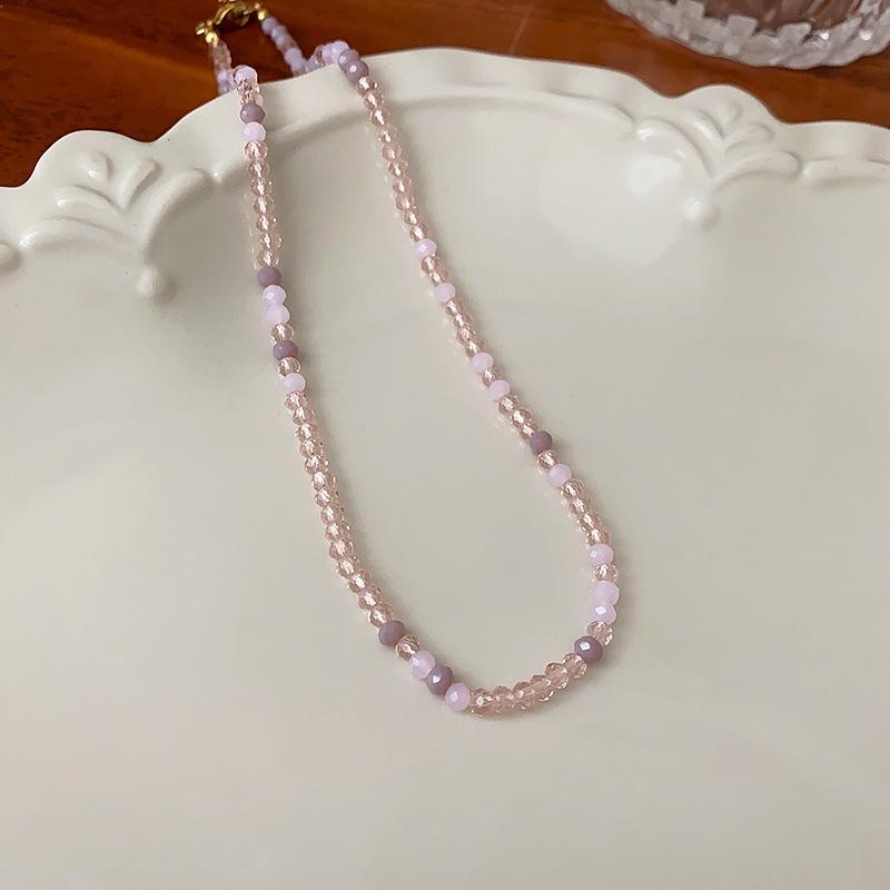 Luksusowy naszyjnik z agatu i kryształów z perłami - Etniczny styl łańcuszek na obojczyk