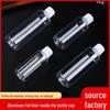 Transparent Plastic Bottle with Lid - Empty Small Trial Pack for Alcohol or Honey - Large Mouth Capsule Bottle