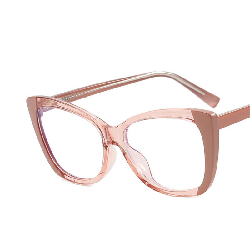 Cat Eye Blue Light Blocking Glasses Retro Square Frame for Women Men Computer Eyewear Fashion Optical Glass
