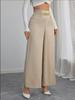 2025 High-Waisted Slimming Chain Ruched Wide-Leg Pants for Spring and Autumn