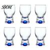 Verres à boire classiques incurvés Mini verre snifter avec base lestée ergonomique, Verres de dégustation transparents, Verres élégants pour fête, Confortable