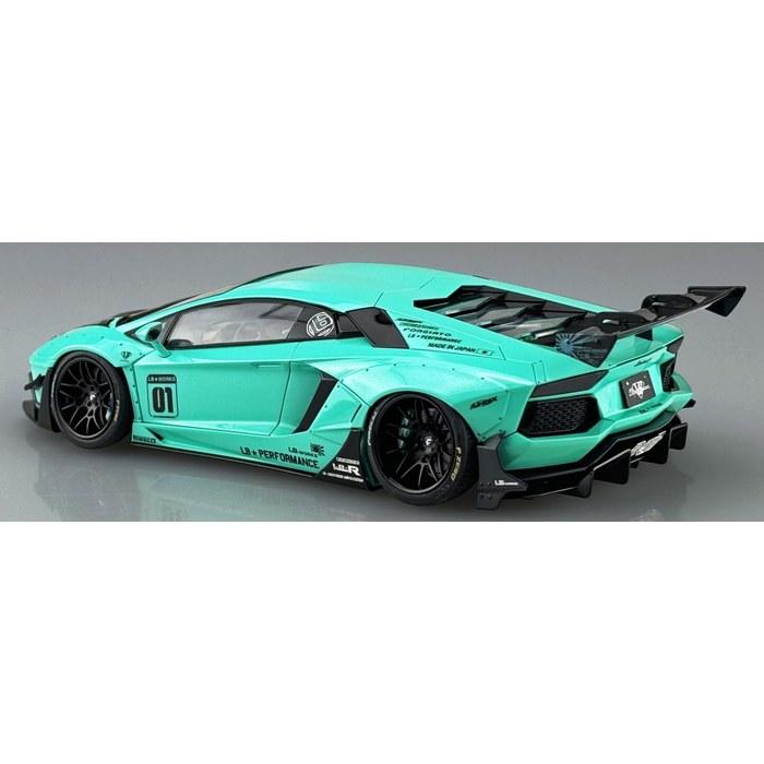 Aoshima 1/24 Liberty Walk Series No. 21 LB Works Lamborghini Aventador Limited Edition Ver. 2 Plastic Model Kit (Molded Color)