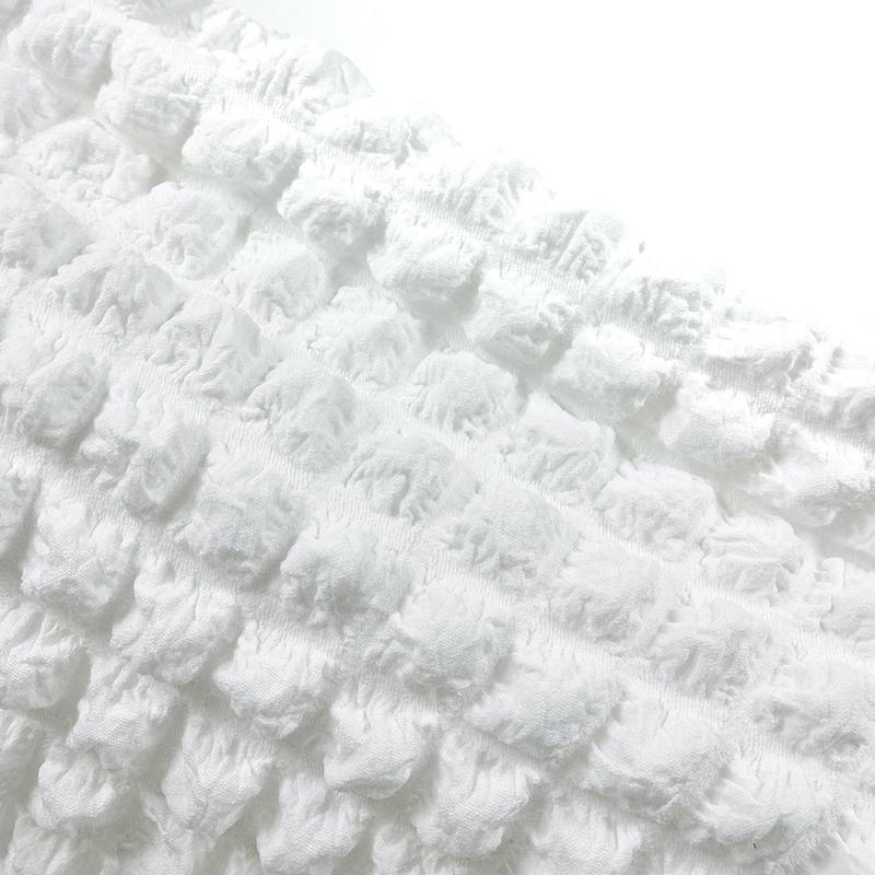 3D Bubble Plaid Puff Waffle Fabric Romantic Cloud Popcorn Stretch Clothing DIY Bag Pillow Dress Garment Sofa Cover Fashion