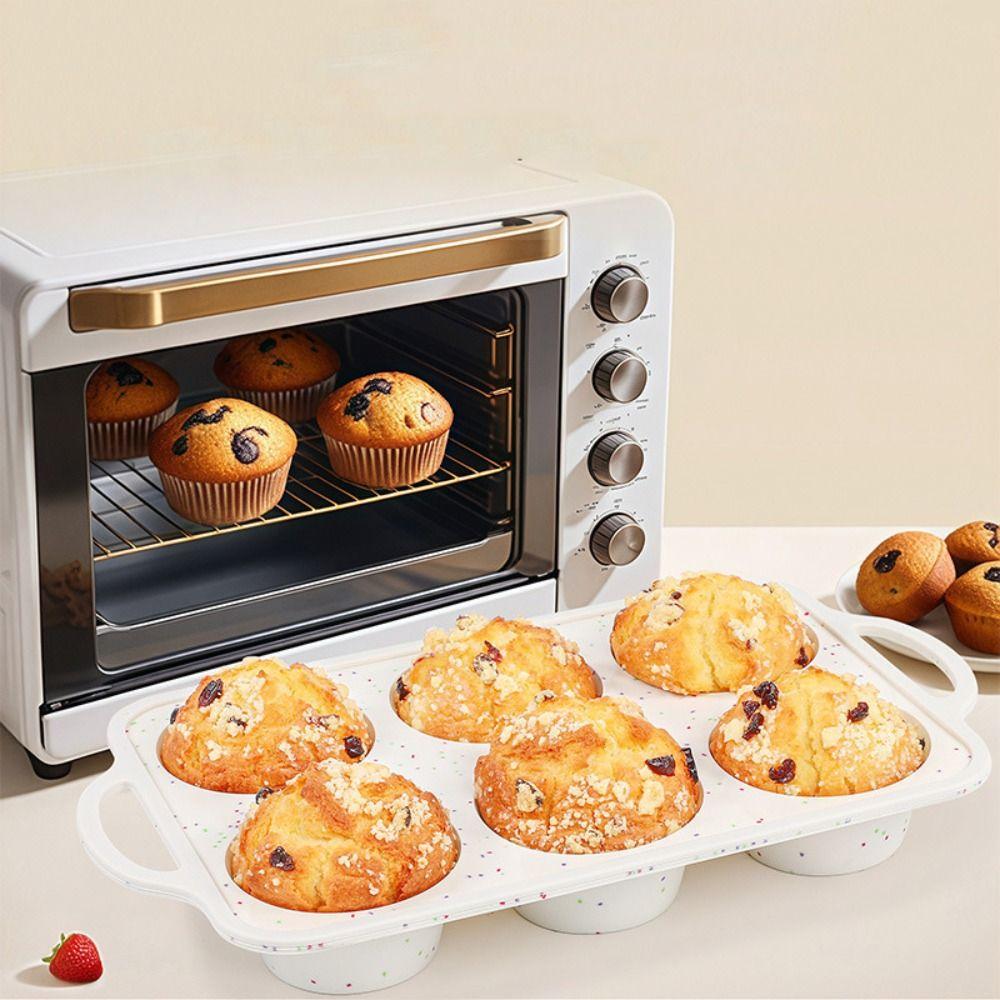 Moule à Muffins en Silicone Antiadhésif 24/12/6 Cavités Résistant à la Chaleur Moule à Cupcakes Design Coloré à Saupoudrer Moule à Cupcakes Rectangulaire