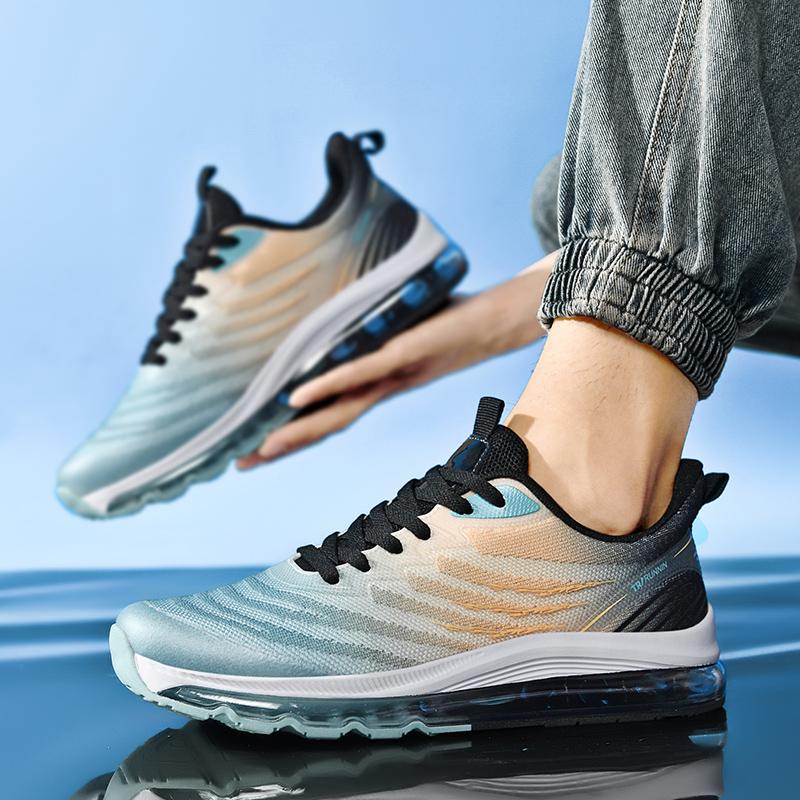 

Large Size Men s Shoes 2025 New Air Cushion Sports Shoes Summer Breathable Basketball Shoes Non-slip Wear-resistant Casual Shoes 39