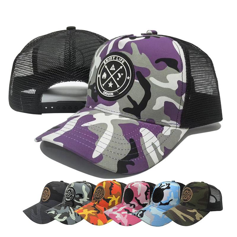 Unisex Mesh Baseball Cap Women Men Four Seasons Fashion Casual Breathable Camouflage Trucker Cap Outdoor Sports Snapback Dad Hat