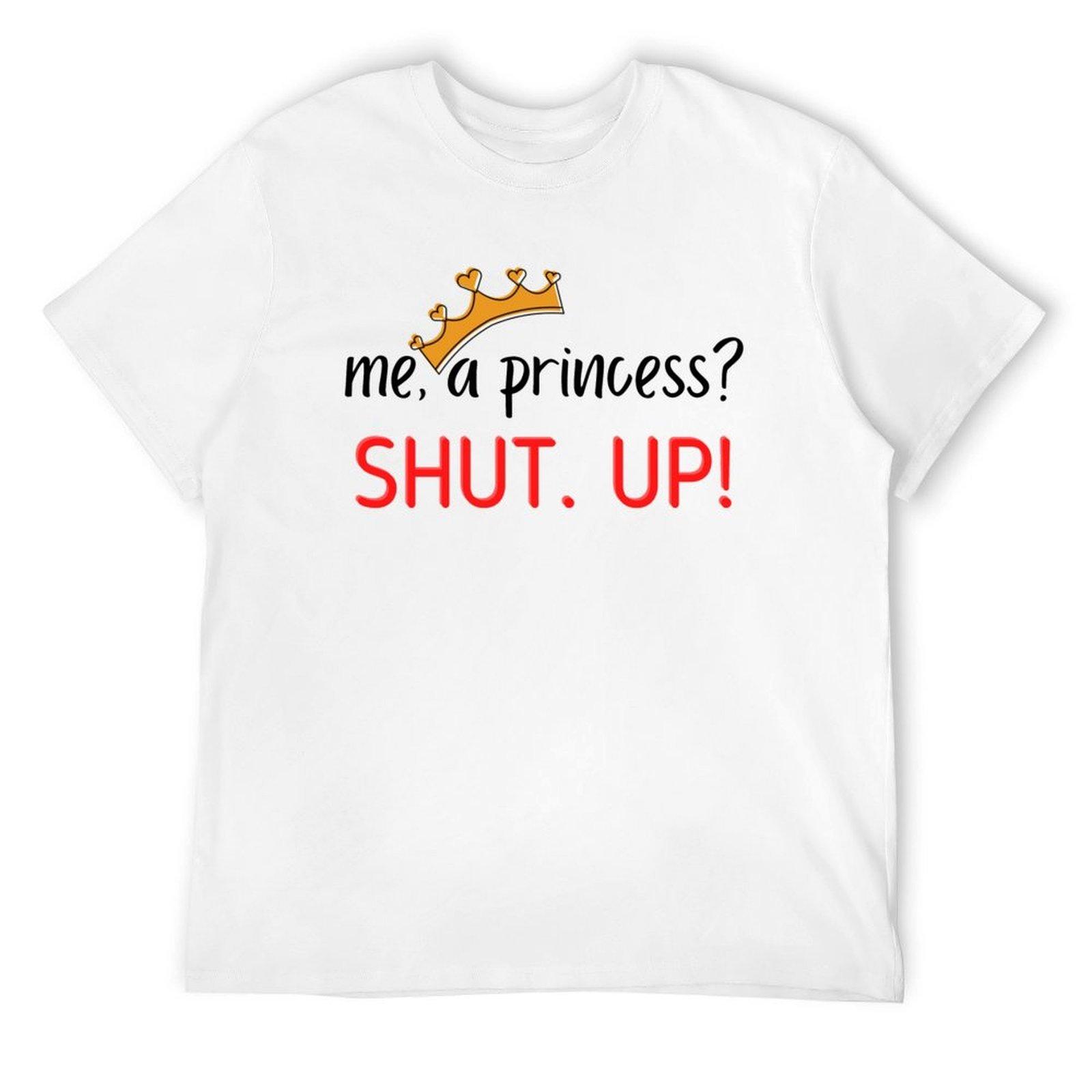 Я, Принцесса, Заткнись! Футболка одежда графические футболки футболки графическая футболка мужские футболки S