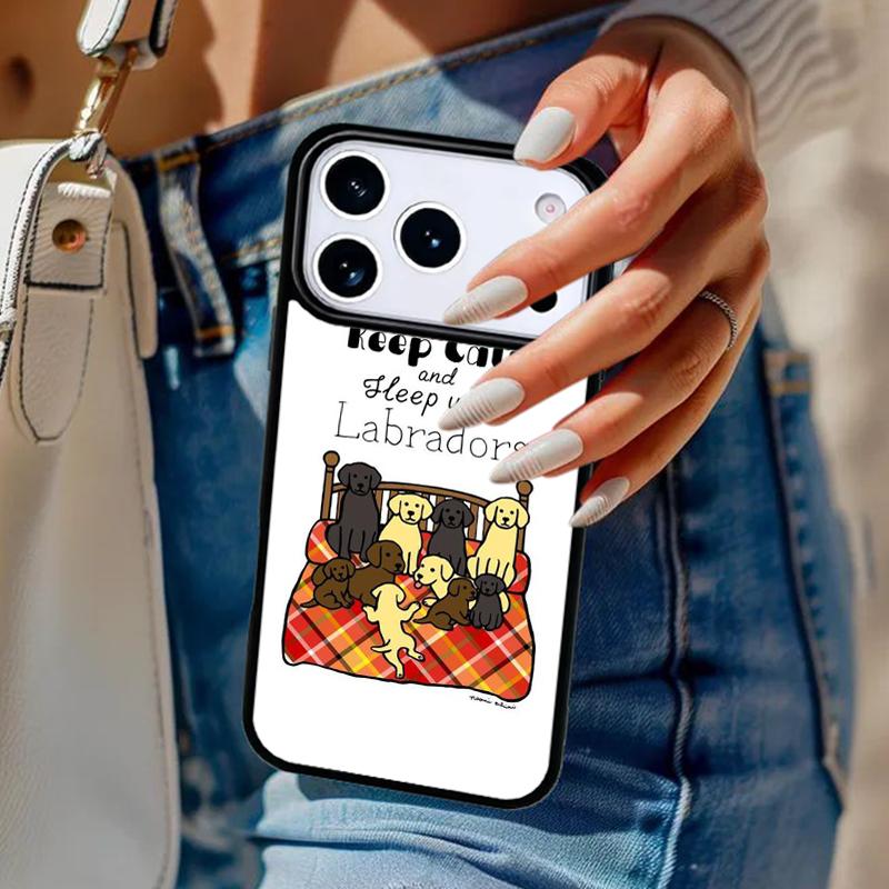 Cute Labrador Retriever Phone Case For iPhone 17 Air 14 15 13 12 Max Cover For Apple 14 15 16 16e 11 Pro Max Plus