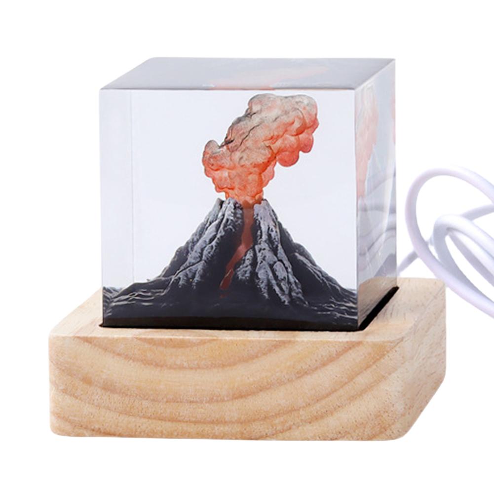

Realistic Volcanic Eruption Night Light USB Volcanic Eruption Model Atmosphere Lamp Volcano Lava Lamp for Home Living Room Decor China Mainland