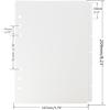 Mogoostry 2 Pack A5 Binder Dividers 6 Tabs Clear Plastic Binder Index Tabs Planner Divider for Round Ring Binder Sheet Protector (Total 12 Dividers)