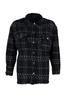 Women's Fashion New Big Size Shirt Black Chenille Woven Shirt