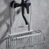 No Drilling Shower Shelf Aluminum Bathroom Organizer for Shampoo Soap Sponge Stainless Storage Basket for Bathroom Accessories