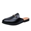 Sequins half-drag no help small leather shoes spring and autumn new men's outside wear breathable lazy one pedal casual shoes