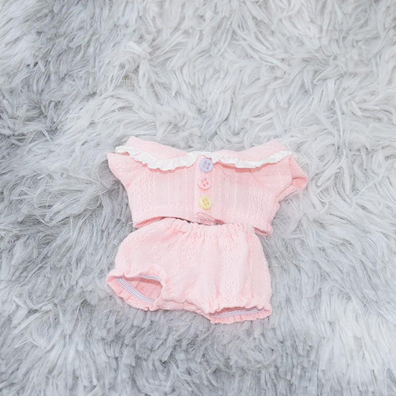 10cm Cotton Doll Pajamas Set - Starfish & Normal Body Outfits for Plush Toys
