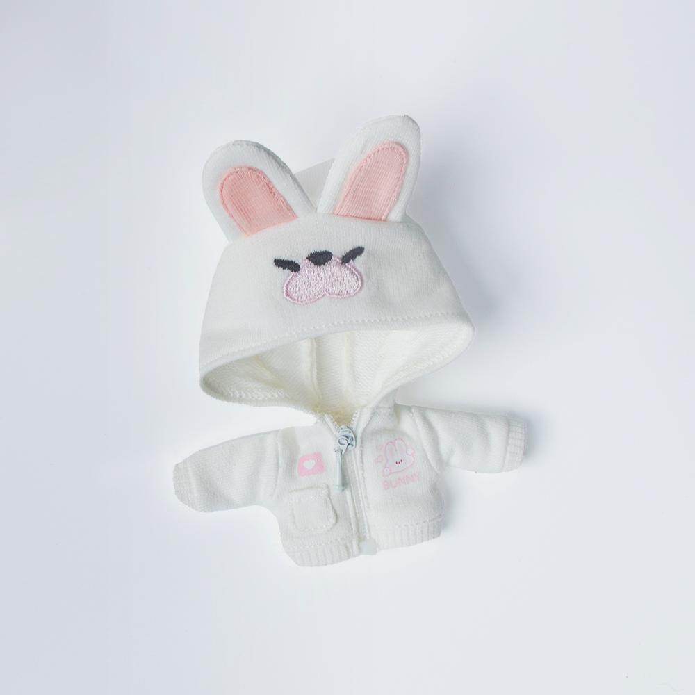 

OB11 doll clothes cute animal ears hooded coat jacket for obitsu11, GSC body, 1/12BJD, molly, UFDOLL, YMY, P9 doll accessories белый