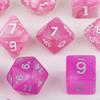 14 Pieces Polyhedral Dices Set Acrylic D4-d20 Game Playing Multi Sided for