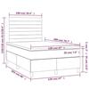 VidaXL Bed Slatted Base with Mattress and LEDs, Upholstered Bed, Double Bed, Adult Bed for Interior Bedroom, 3135503